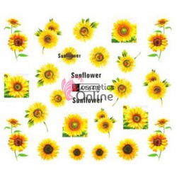 Stickere cu Apa pentru unghii cod A1643 cu floricele colorate